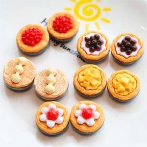 5/10/20 piezas resina fruta postre huevo tarta gasa pastel cabujón álbum de recortes kawaii DIY adornos Accesorios