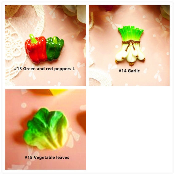 樹脂製野菜チャーム10選：DIYクラフト装飾 - Etsy 日本