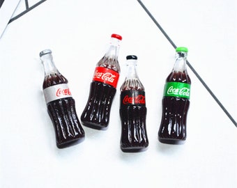 5/10/20/50pcs Resin Miniature 3D Coca Cola Bottle Cabochon Fairy Garden Decoration DIY Accessories Scrapbooking Craft