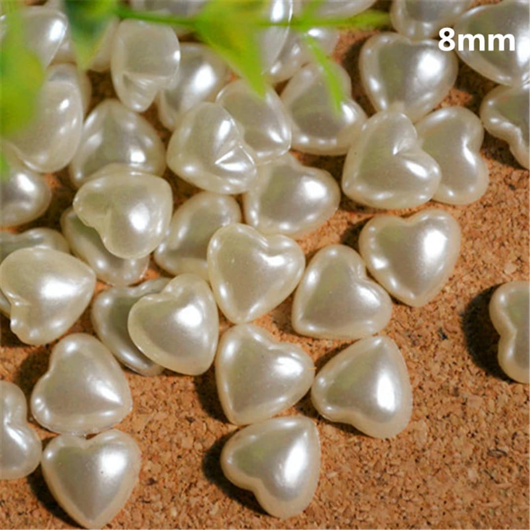100 Bunte Herz-Anhänger Aus Kunstharz – Flache Cabochons Für Scrapbooking, Schmuck & Deko