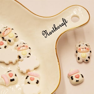 Cabochon di mucca/Cabochon di biberon/Cabochon di latte/Cabochon di animali/Cabochon carini/cabochon di resina