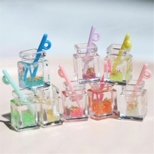 5/10/20pcs resina luminosa cabochon in vetro di vino scrapbook kawaii abbellimenti fai da te accessori