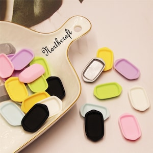 3D Rechteckige Tablett Cabochons | Tablett Cabochons |Carton Cabochons |Resin Cabochons
