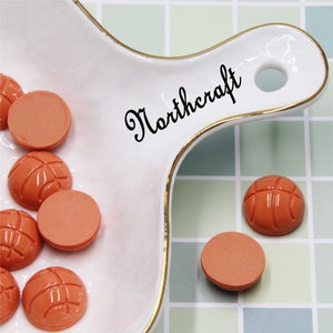 Basketball-Cabochons | Sport-Cabochons |Cabochons für körperliche Betätigung |Niedliche Cabochons |Cartoon-Cabochons |Harz-Cabochons