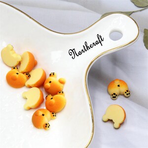 Corgi kontbrood cabochons | Broodcabochons | Corgi kont cabochons |voedsel cabochons |hars cabochons