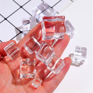 アクリル模造アイスキューブアクセサリー DIY 携帯ケース 素材パック 手作りジュエリー 樹脂アクセサリー用