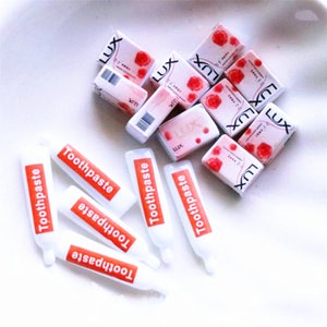 5/10/20/50pcs Mini dentifricio Dentifricio Sapone Sapone Resina Cabochon Decorazione Craft Fai-da-te Scrapbooking