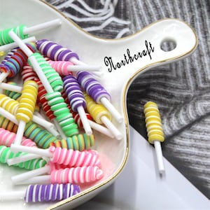 Polymer clay lollipop cabochons |  Lollipop cabochons |Candy cabochons | Resin cabochons