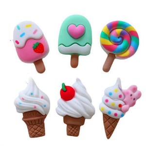 Eis Harz Cartoon Simulation Gefälschte Lebensmittel Für DIY Schmuckherstellung Handwerk Miniatur Puppen Zubehör