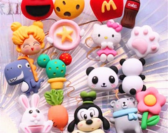 50ocs Kawaii Resin Flatback Cabochon Embellishment Craft DIY Scrapbooking 50ocs Kawaii Resin Flatback Cabochon Embellishment Craft DIY Scrapbooking