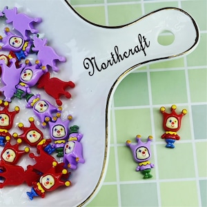 Crown clown cabochons | Clown cabochons |Cartoon cabochons |Cute cabochons |Resin cabochons