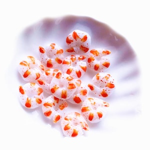 5/10/20/50pcs shrimp Resin  Flatback  Cabochon Embellishmen Kawaii Craft Supplies For Diy Home Decoration 18mm