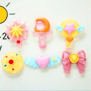 Aile beauté magique résine dessin animé Simulation faux aliments pour bijoux à bricoler soi-même faisant artisanat poupées Miniatures accessoires