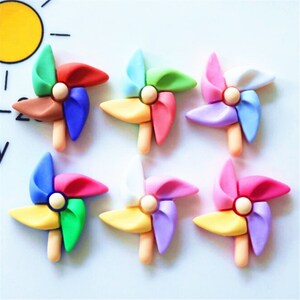 Moulin à vent résine dessin animé Simulation faux aliments pour bijoux à bricoler soi-même faisant artisanat accessoires de poupées miniatures