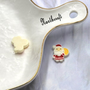 Bolsa cabochão de Papai Noel | Cabochões de Papai Noel | Cabochões de Natal | cabochões de resina