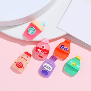 Mini Hars Simulatie Drankfles DIY Hars Accessoires voor Telefoonhoesjes Kleine Versieringen Materiaal Kit voor Handgemaakte Haaraccessoires