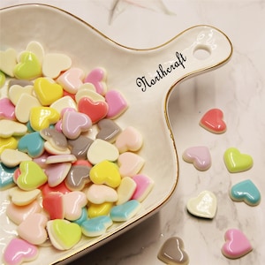 Kleurrijke hartcabochons | Ik hou van cabochons | Hart cabochons | Lover-cabochons | Paar cabochons | Hars cabochons