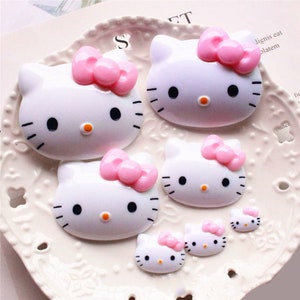 2 peças cabochão de resina kawaii em miniatura com parte traseira plana fonte de arte faça você mesmo álbum de recortes