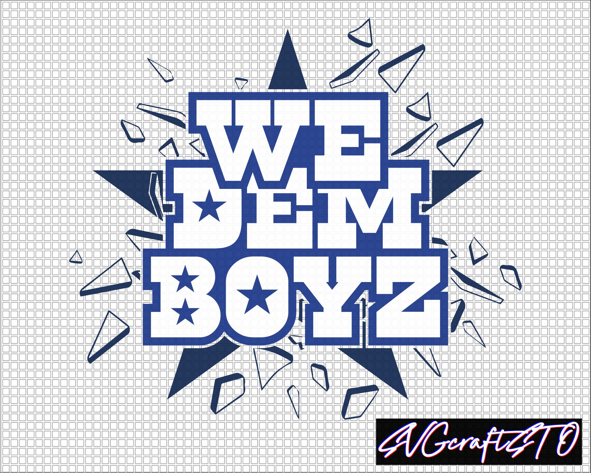png eps cricut and silhouette easy download We Dem Boyz Cowboys Fan SVG