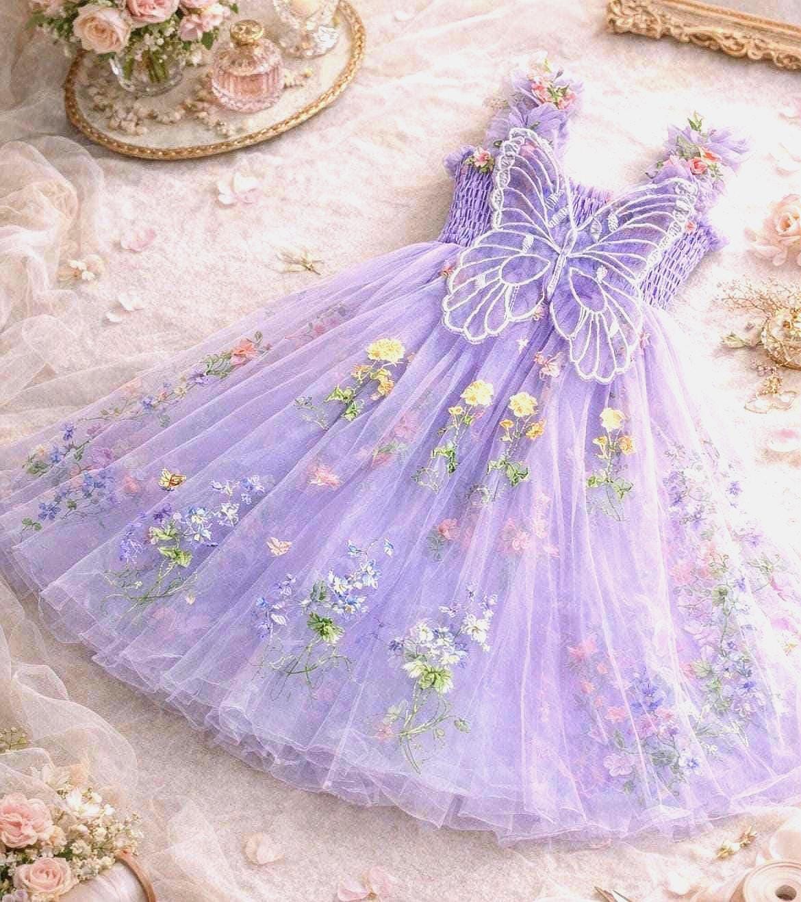 sachin and babi light blue dress Purple Fairy Dress