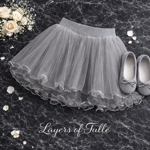 light grey tutu dress Snow Queen Blue Tutu Dress