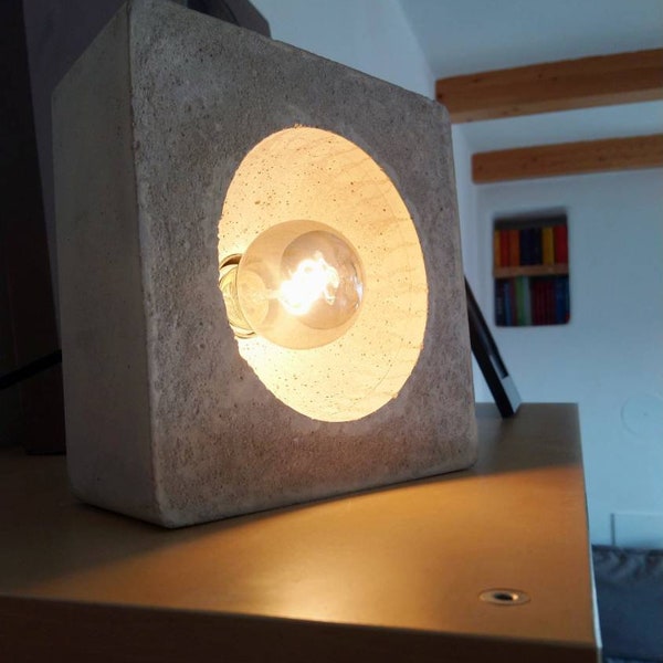Concrete lamp, table lamp