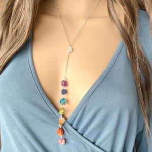 Chakra Necklace Crystal Gifts for Women Gold, Crystal Necklace Men BESTSELLER Raw Crystal Necklace Wholesale, 7 Chakra Necklace Gift for Her