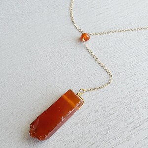 July Birthstone Necklace Birthday Gift Red Gemstone Crystal Necklace Earrings Set Gold Silver Bridesmaid Crystal Necklace Carnelian Necklace