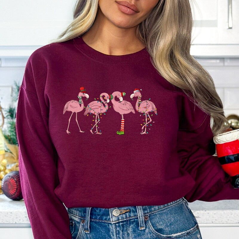 SweatShirt-Flamingos main image 1