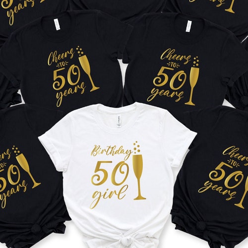 50th Birthday Shirt Fifty and Fabulous Shirt 50 Birthday Shirt - Etsy