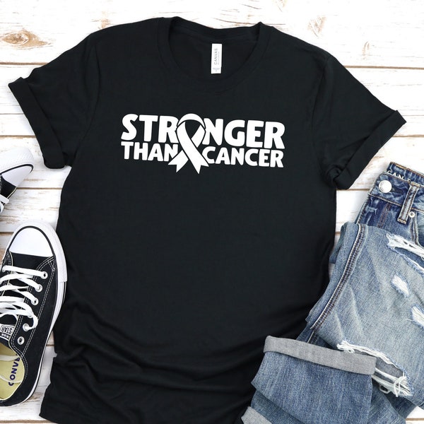 Stronger than cancer shirt, Family Cancer Shirt, Cancer Support Shirt, Cancer Shirts for Women, Motivational shirt, Breast cancer gift