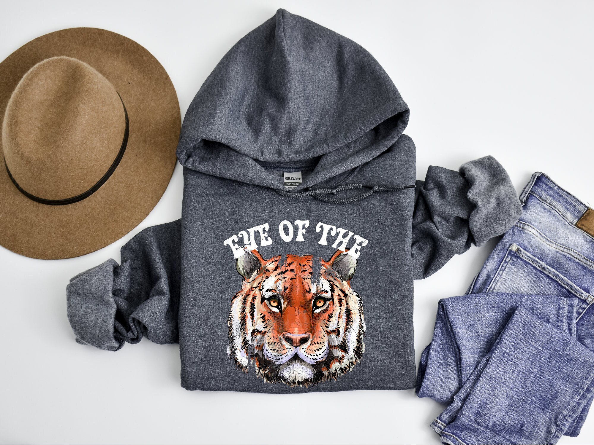 Eye Of The Tiger Sweatshirt Tiger Sweatshirt Tiger Hoodie Tiger Lover Shirt Tiger Lover Gift Gift For Her Gift For Him Tiger Gift