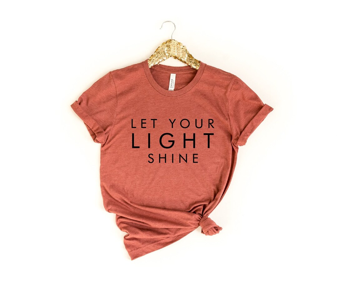Let Your Light Shine Shirt, Christian Shirts, Jesus Shirt, Faith Shirt ...