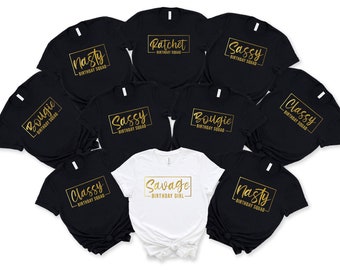 Birthday Squad Shirt Birthday Group Shirt Birthday Crew Shirts Birthday Girl Birthday Party Shirts Custom Birthday Shirt Group Shirts Etsy