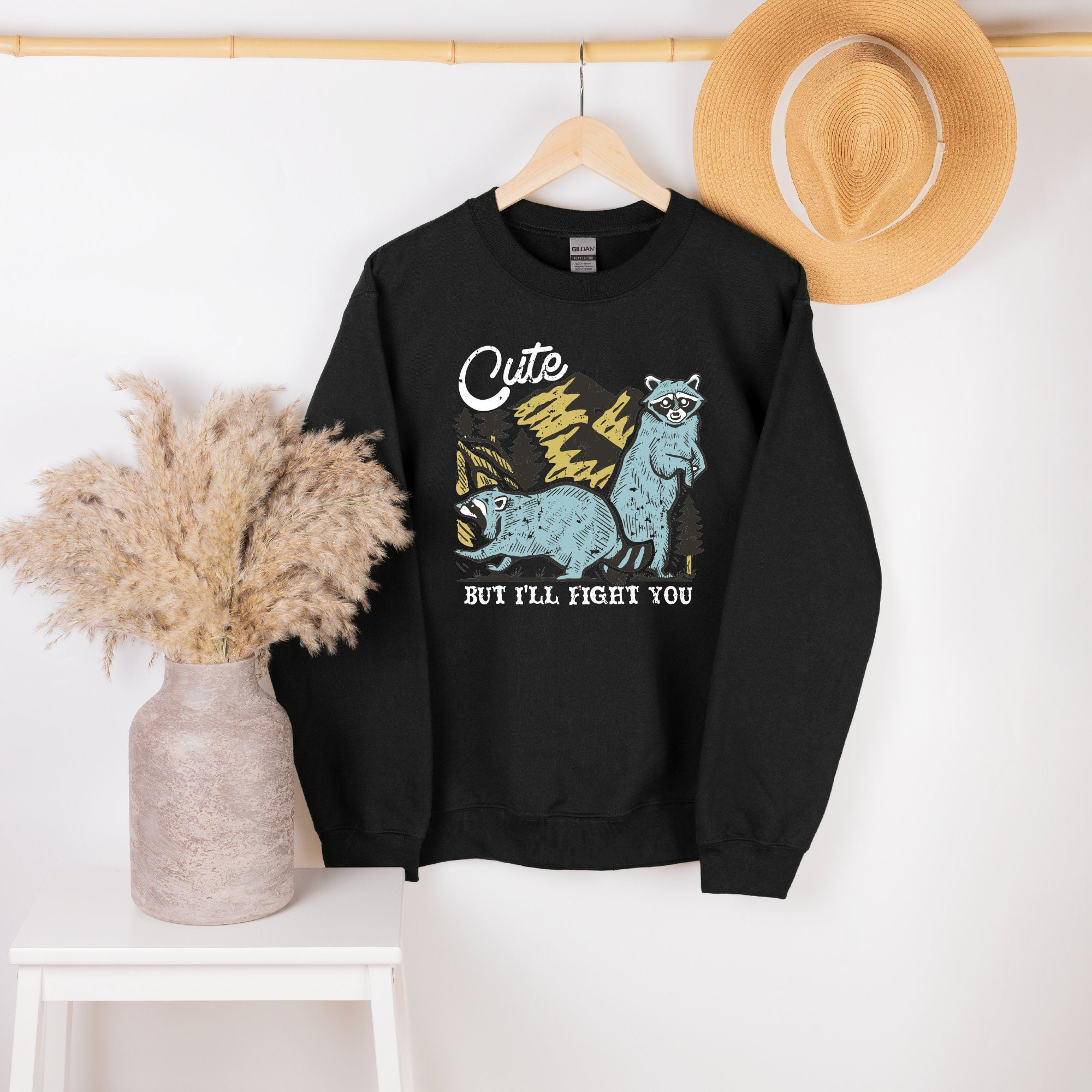 Racoon sweatshirt hot sale