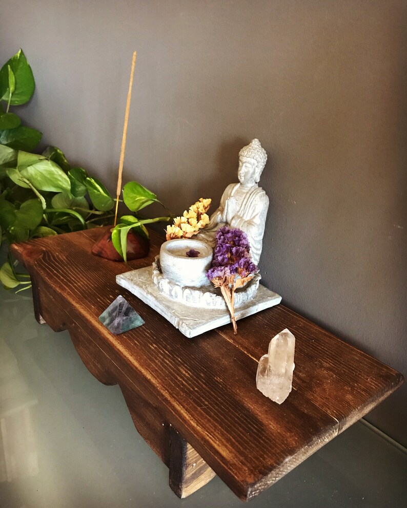 Witch Altar mastree Yoga Shelf Wooden Altar Etsy
