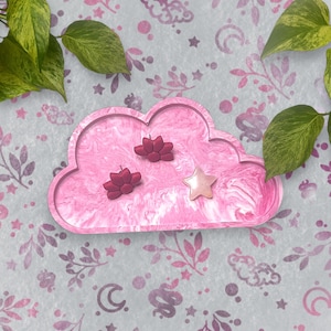 Cloud Tray - Roze marmeren stijl Snuisterijbakje