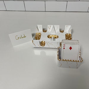 Hand painted canasta set