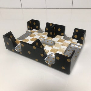Hand painted canasta tray