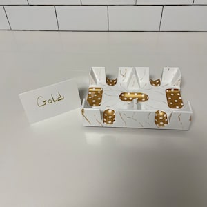 Hand painted canasta tray