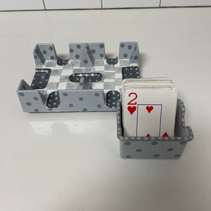 Hand painted 2 piece canasta set