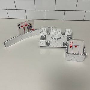 Hand painted 3 pc canasta set