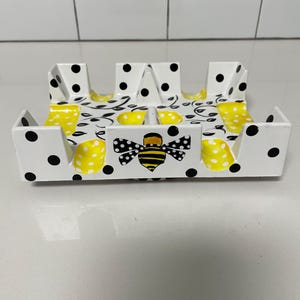 Hand painted revolving canasta tray