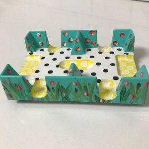 Handpainted canasta tray