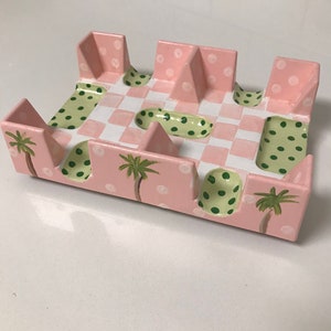 Handpainted canasta tray