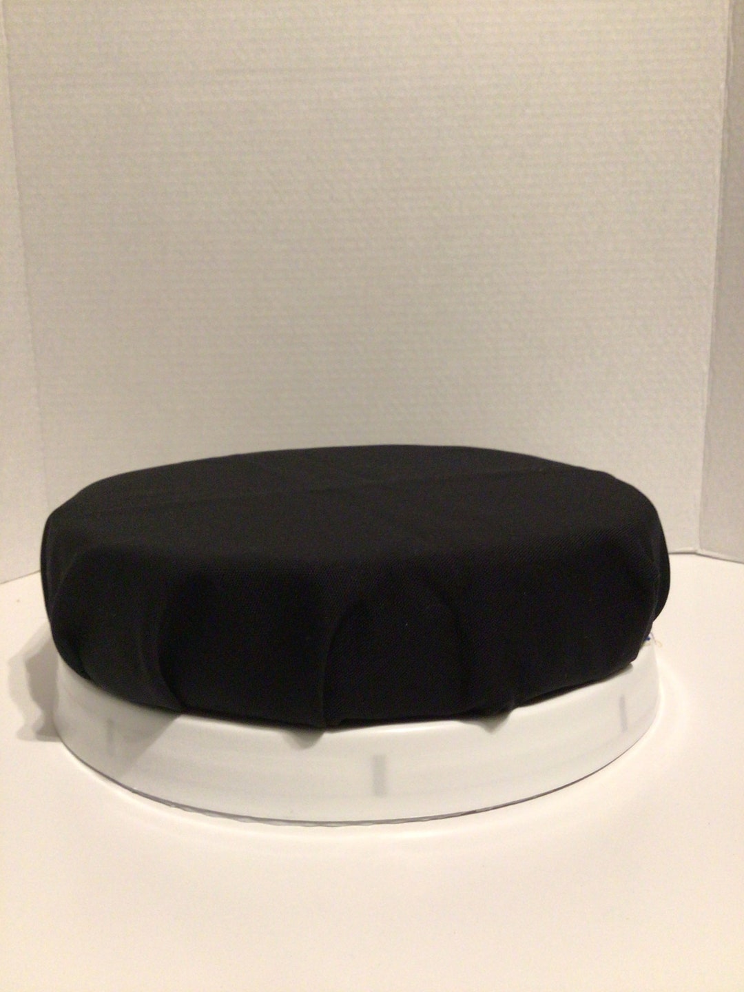 5 Gallon Black Cushion Lid Seat, Black Fabric, Stylish Bucket Lid