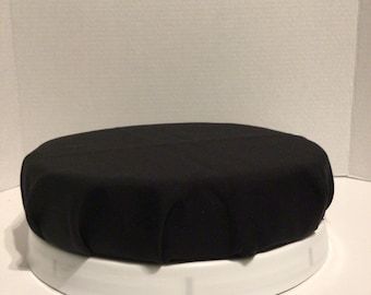 5 Gallon Black Cushion Lid Seat, Black Fabric, Stylish Bucket Lid, Outdoor Cushion Lid, Bucket Lid, Twist off Cushion Bucket Lid