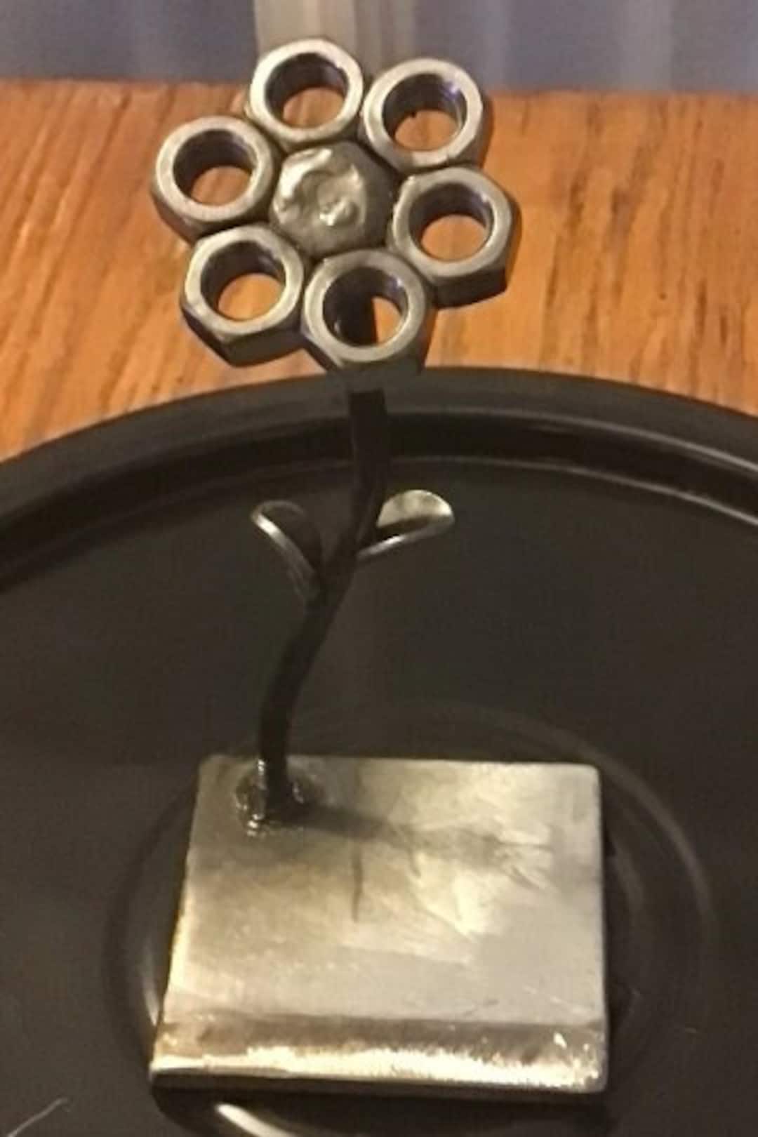 Handmade Nuts and Bolts Metal Flower Flower Gift Metal Etsy