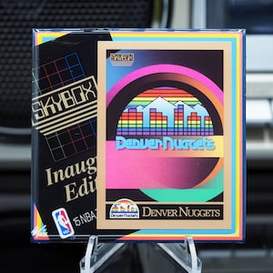 Dessous de verre classique en tuile de cartes Denver Nuggets - Basketball Skybox 1990 - 1/OE