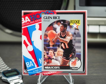 Glen Rice Rookie Classic Court Tile Coaster - Miami Heat - 1990 NBA Hoops Basketball